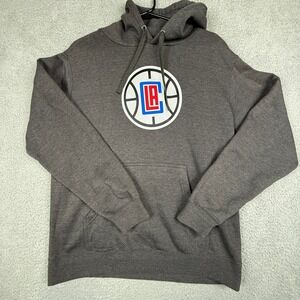 Los Angeles Clippers‎ NBA Fanatics Hoodie Pullover Gray Mens Large L